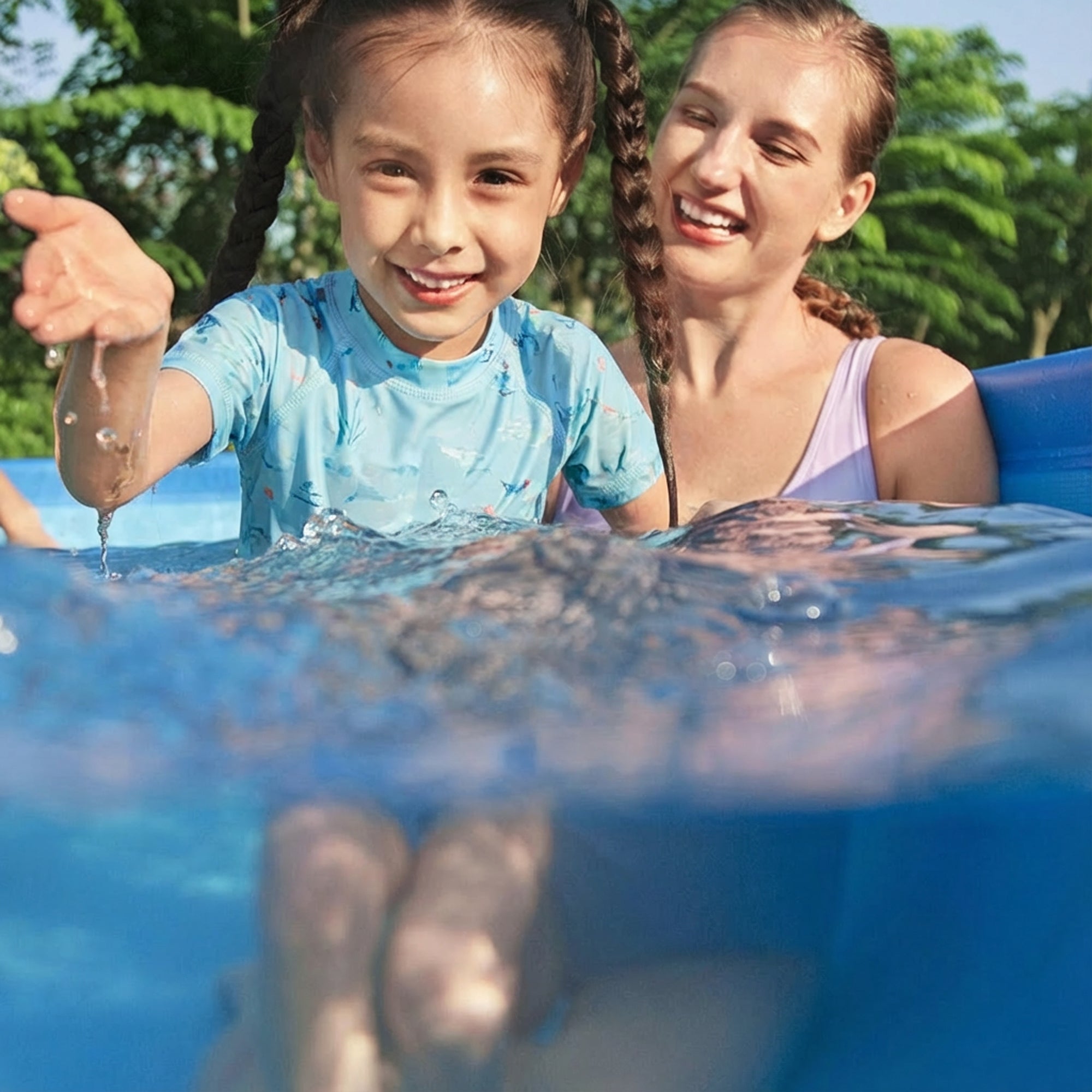 Bestway Steel Pro 15-Foot x 48" Round Frame Pool (No Pump) (For Parts) - VMInnovations
