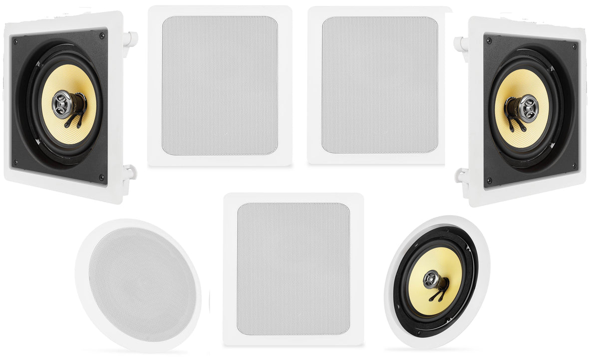 VM Audio Elux 6.5" 7.1 Home Theater In-Wall In-Ceiling Surround Sound System - VMInnovations
