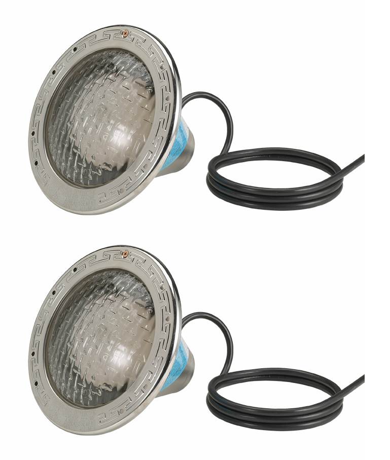 2) Pentair 78458100 Amerlite 120V 500W Underwater Swimming Pool Lights 50' Cord