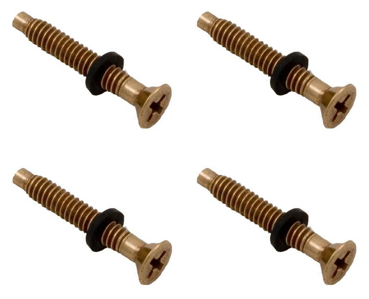 4) NEW Pentair 79104800 Pool Light Replacement Brass Pilot Screws w/Gum Washers