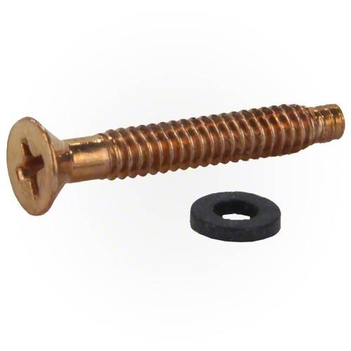 4) NEW Pentair 79104800 Pool Light Replacement Brass Pilot Screws w/Gum Washers