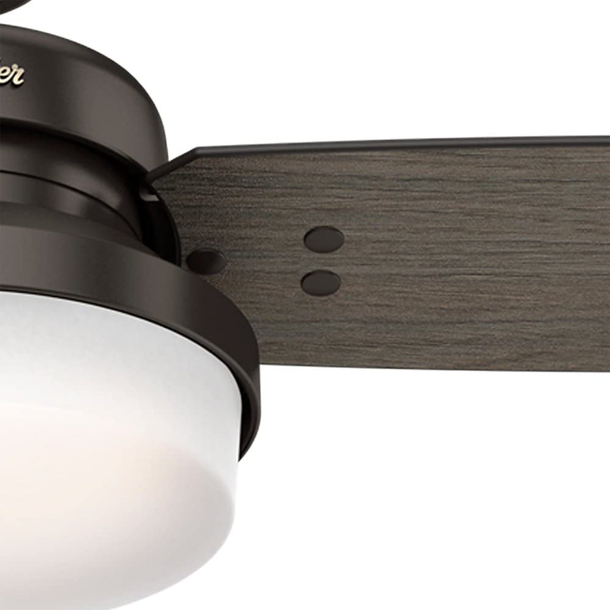 Hunter 52 Inch Sentinel Ceiling Fan with Remote Control and LED Light, Bronze