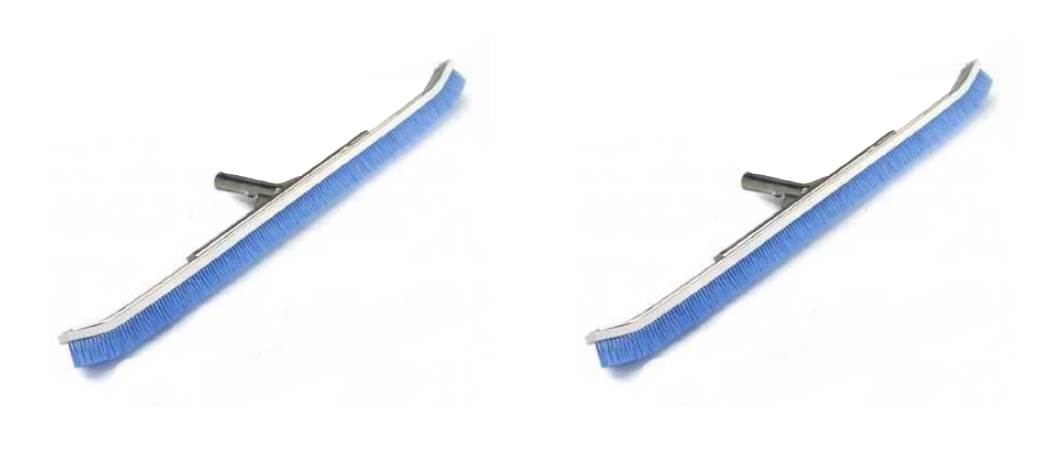 2) NEW Pentair R111342 Swimming Pool Wall Aluminum Curved Brushes Nylon Bristles