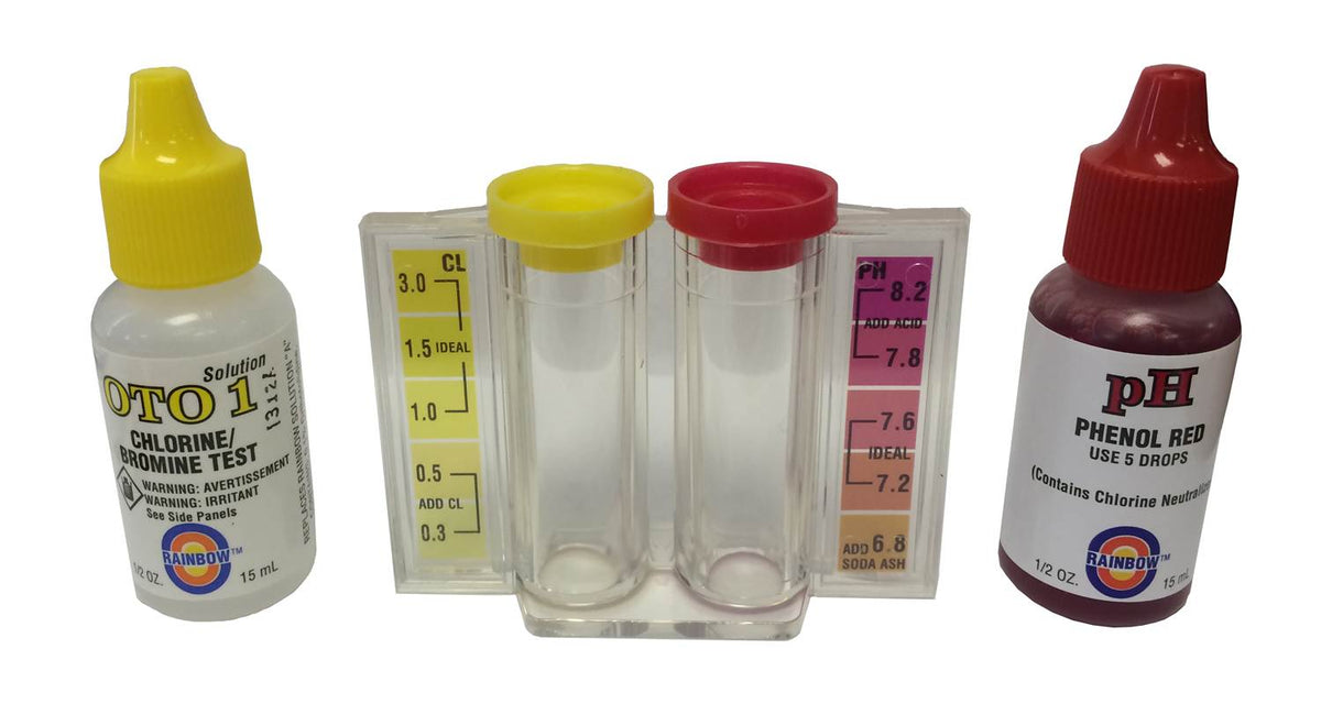 2) NEW Pentair R151076 Rainbow pH & Chlorine 2 in 1 Swimming Pool Spa Test Kits