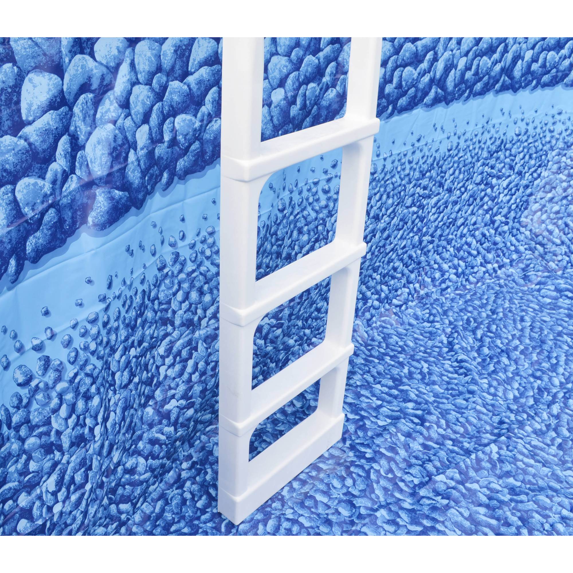Main Access 200300 Pro Series Swimming Pool Ladder w/ Swimline 9 x 24 Inch Mat - VMInnovations