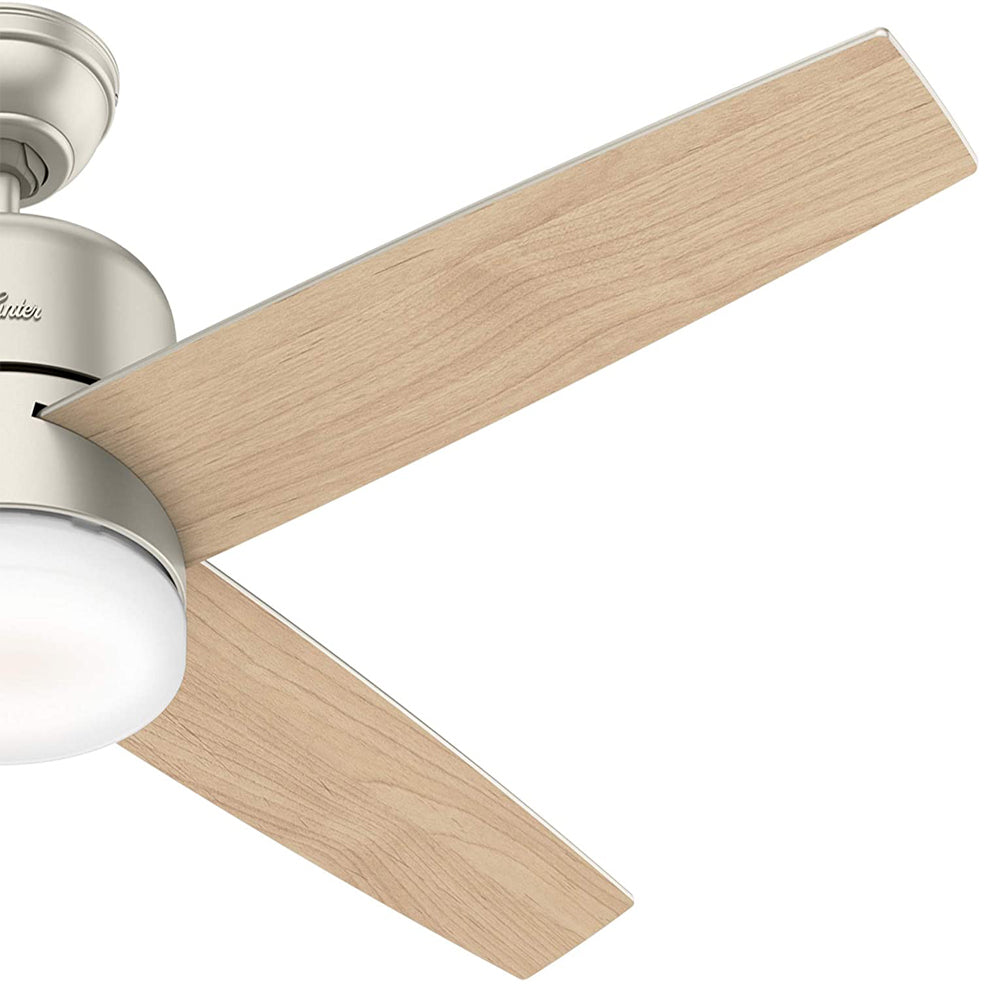 Hunter Fan Company Advocate Smart 54 In Indoor Ceiling Fan w/ LED Light, Nickel