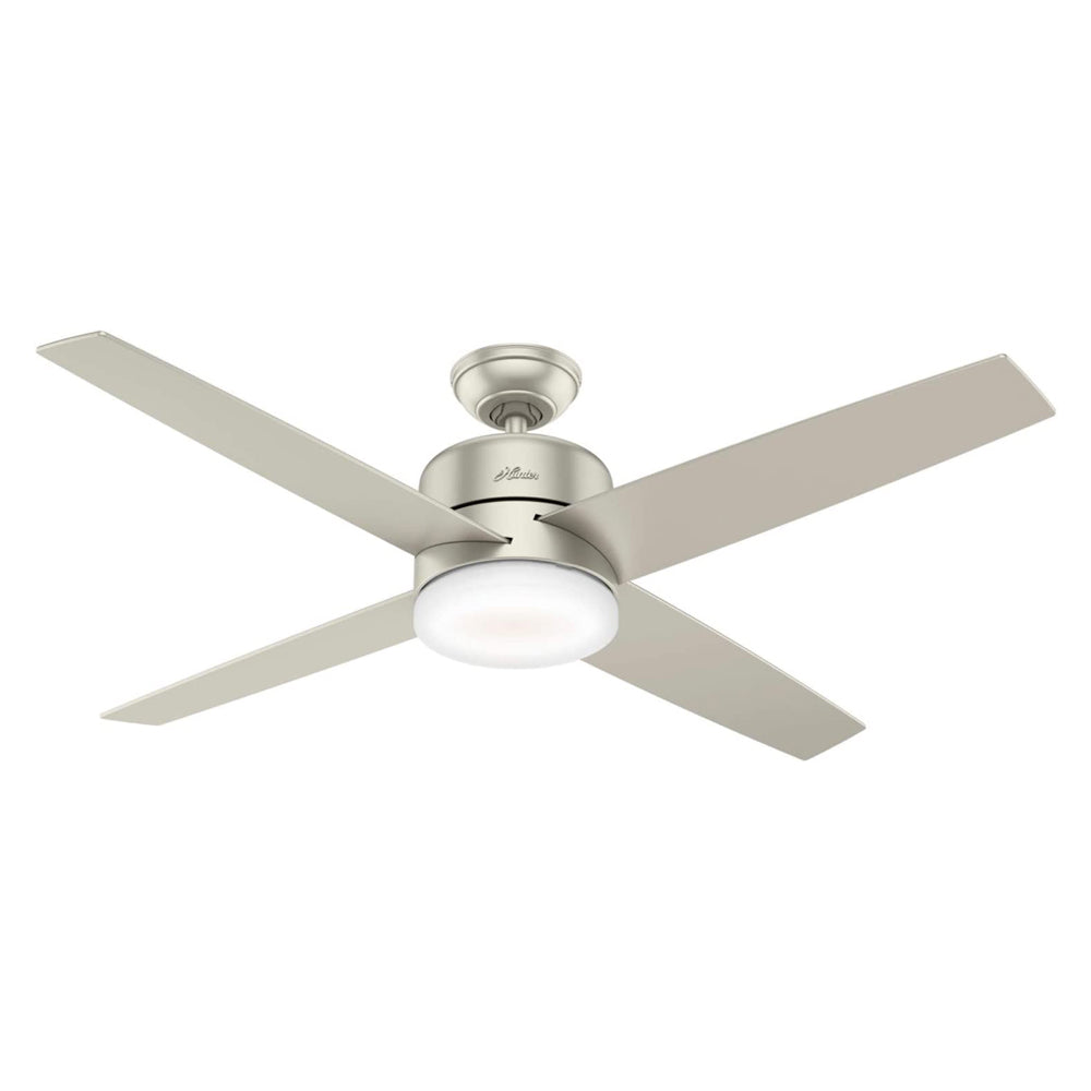 Hunter Fan Company Advocate Smart 54 In Indoor Ceiling Fan w/ LED Light, Nickel