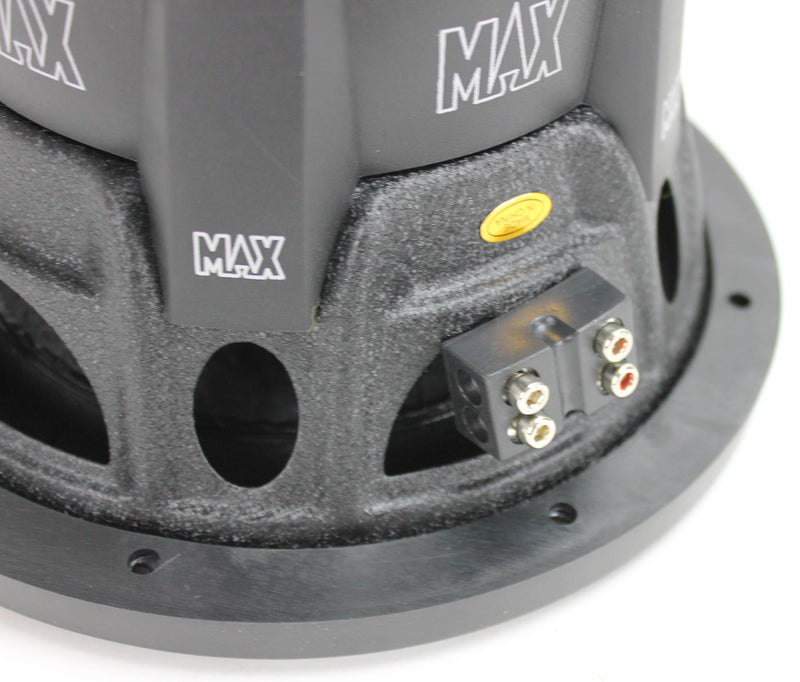 2) Lanzar MAXP84 8" 1600W Car Subwoofers + 1600W 2-Channel Amplifier + Amp Kit