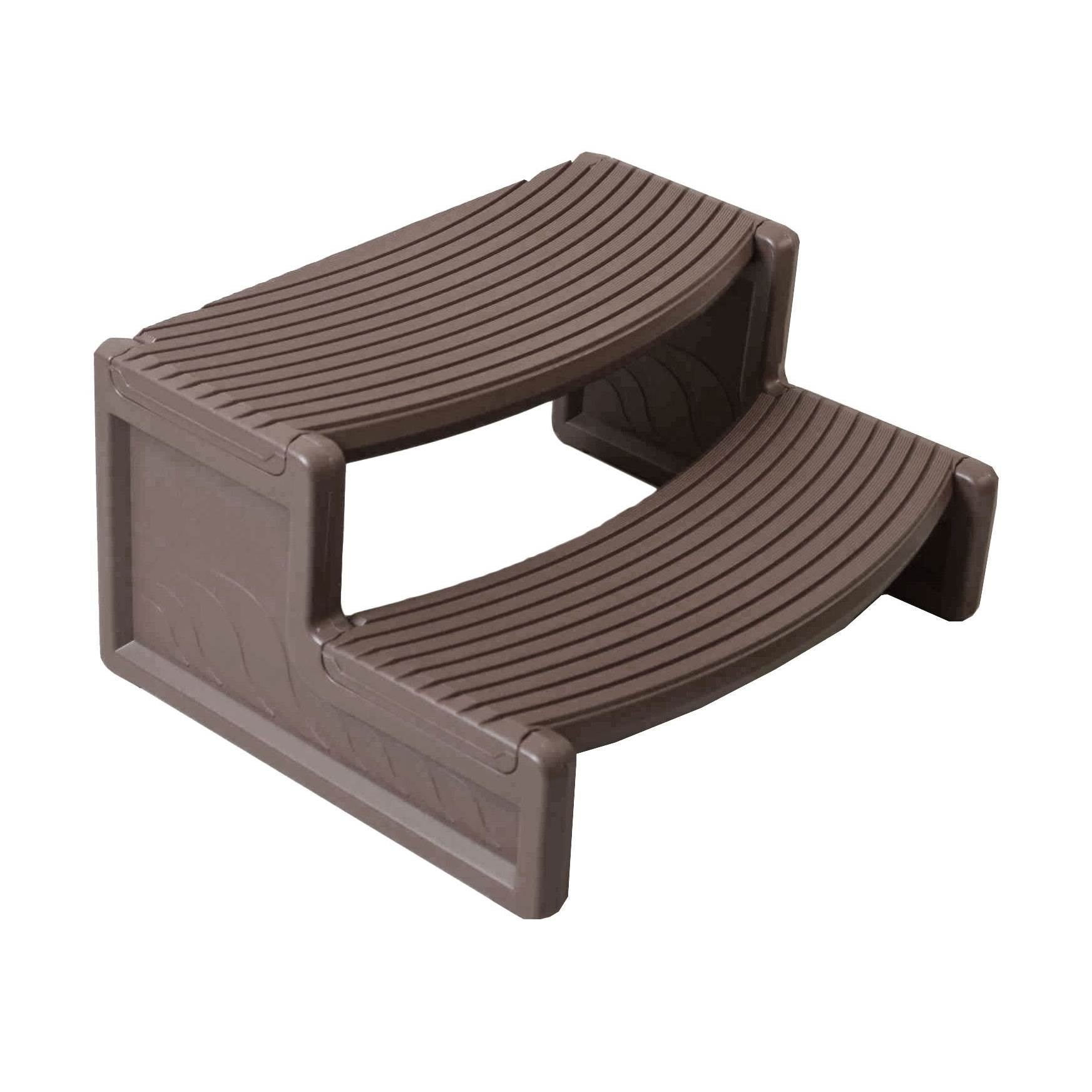 Confer Plastic HS2-P Resin Multi Purpose Spa Hot Tub Steps, Portabello | Used - VMInnovations