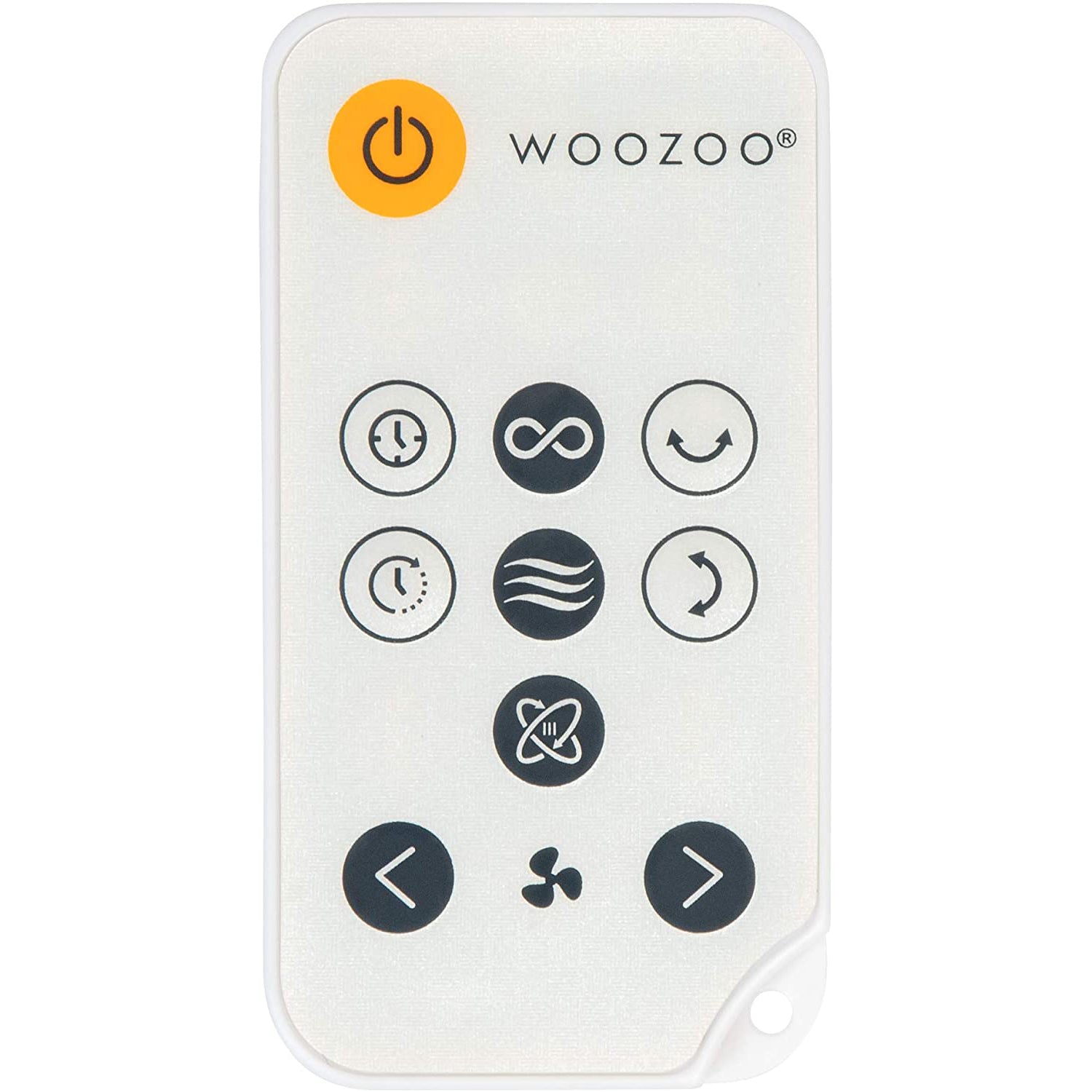 Woozoo 594317 Personal Oscillating Programmable Start & Stop Desk Fan w/ Remote