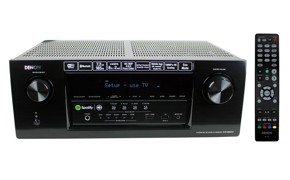 DENON AVR-S900W 7.2 Channel Wireless 4k Ultra HD AV Home Receiver Wifi Bluetooth