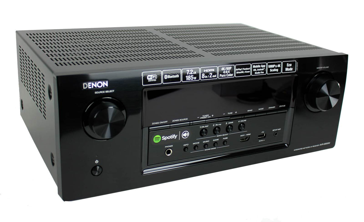 DENON AVR-S900W 7.2 Channel Wireless 4k Ultra HD AV Home Receiver Wifi Bluetooth