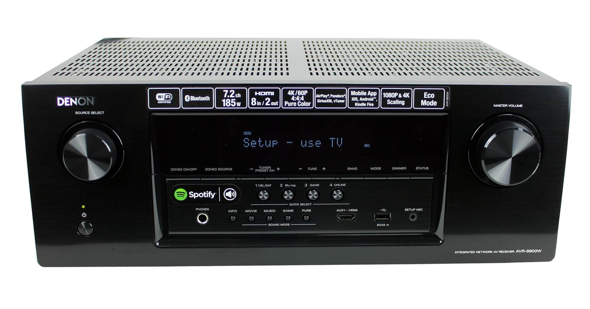 DENON AVR-S900W 7.2 Channel Wireless 4k Ultra HD AV Home Receiver Wifi Bluetooth