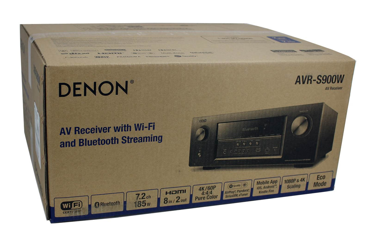 DENON AVR-S900W 7.2 Channel Wireless 4k Ultra HD AV Home Receiver Wifi Bluetooth