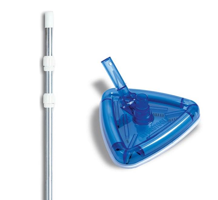 NEW Hydrotools 8145 Weighted Swimming Pool Vacuum Head w/ 4-12' Telescopic Pole - VMInnovations