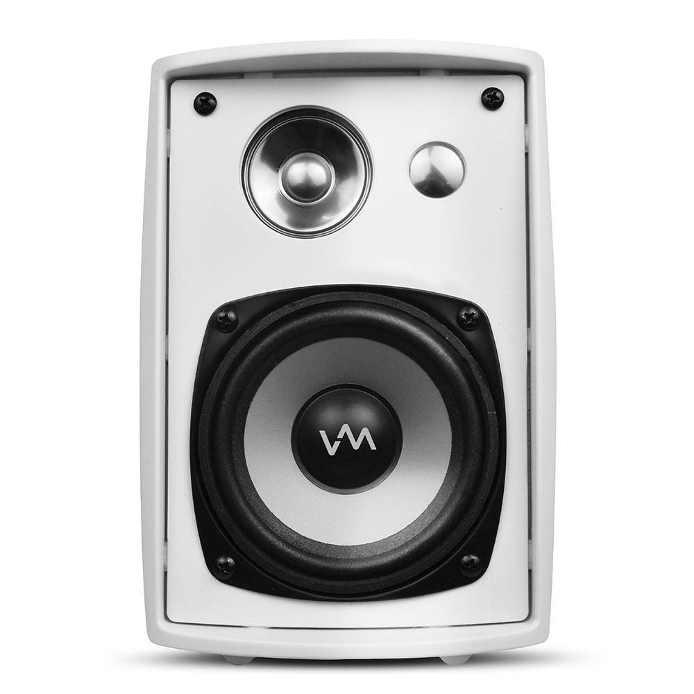 Pyle Pro 200 Watt Home Amp + 4 VM Audio Outdoor Speakers | PT260A + 2 x SR-WOD4