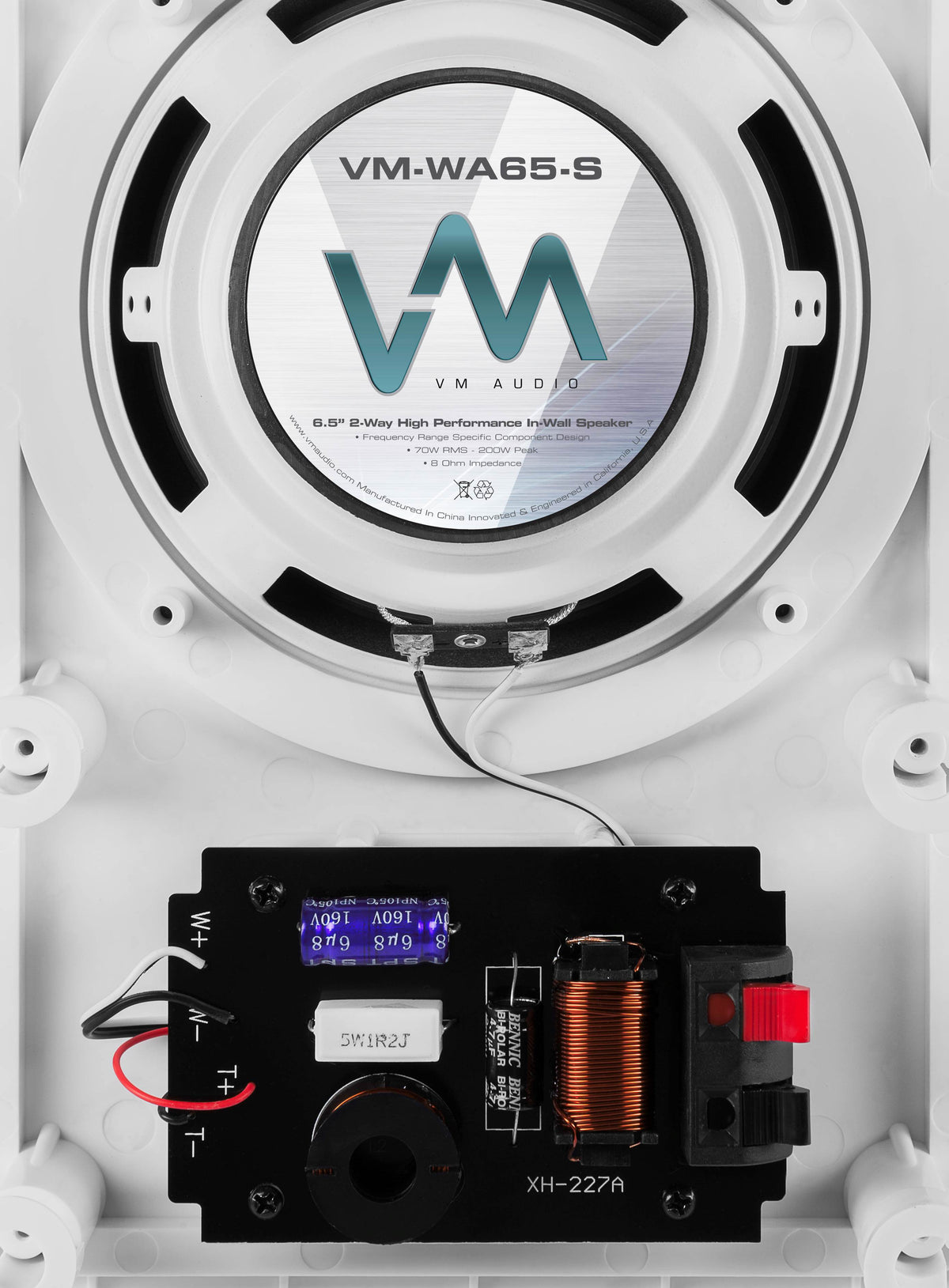 VM Audio Shaker 6." 5.1 In Wall Surround Sound Theater System + Pyle PT570AU Amp
