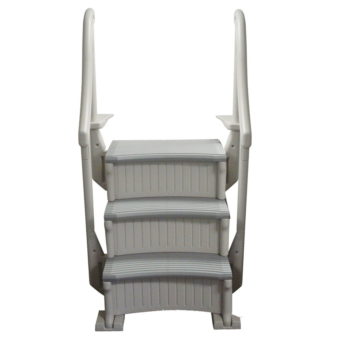 Confer Plastics Curved 3-Step Above Ground Pool Stair System & Add-on Steps