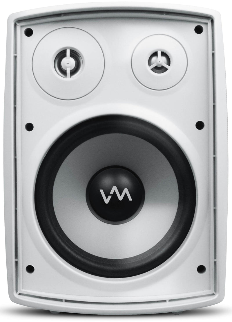 VM Audo SR-WOD6 6.5" Outdoor Speakers + PT 260A Amplifier Receiver FM Stereo