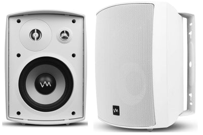 2 VM Audio SR-WOD5 Outdoor Speakers + PT260AU Home Amplifier Receiver Stereo