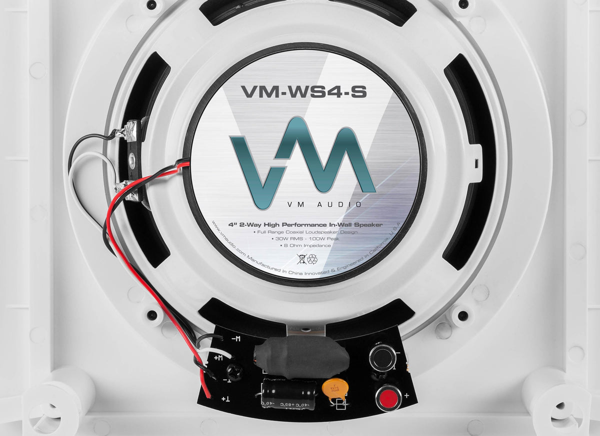 16 VM AUDIO Shaker 4" In Ceiling/In Wall Theater Surround Speakers Contractor