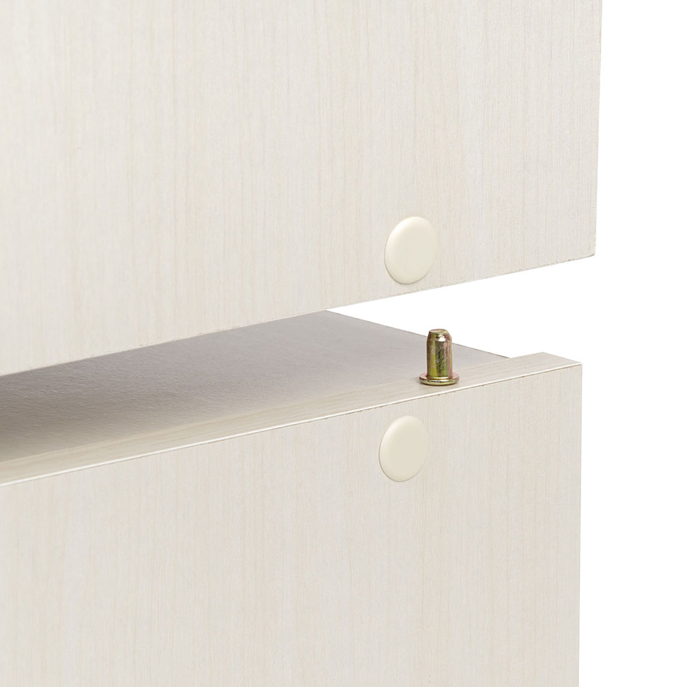 IRIS Tachi Series Wood Stacking Storage Drawer Box Cabinet Cube White (Open Box)