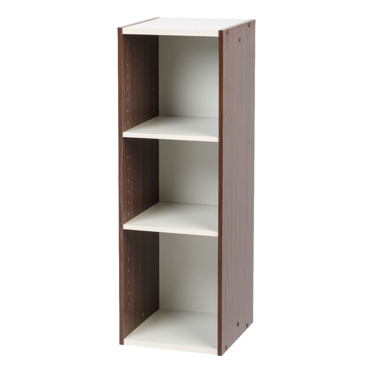 IRIS USA 596308 Adjustable Stackable Shelf Organizer, Walnut Brown (Open Box)