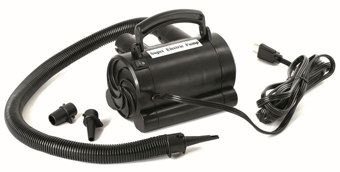 Swimline 9047 Swimming Pool Fabric Inflatable Floating Lounger w/ 110V Air Pump - VMInnovations