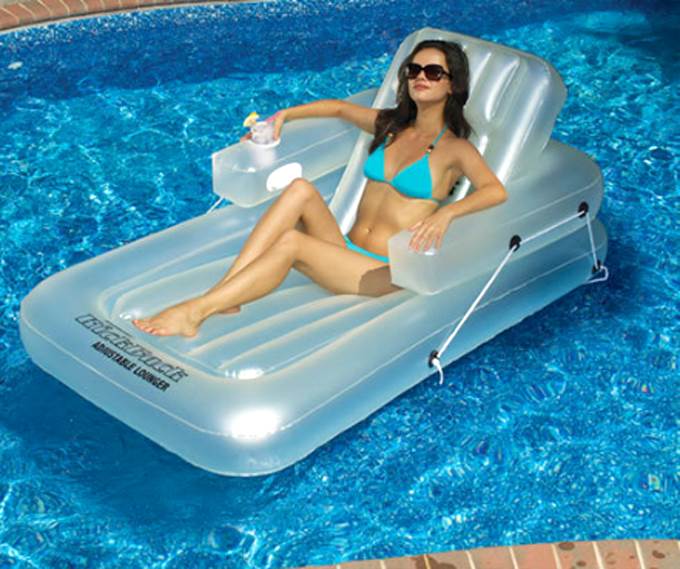 New Swimline 90521 Swimming Pool Inflatable Kickback Lounger - VMInnovations