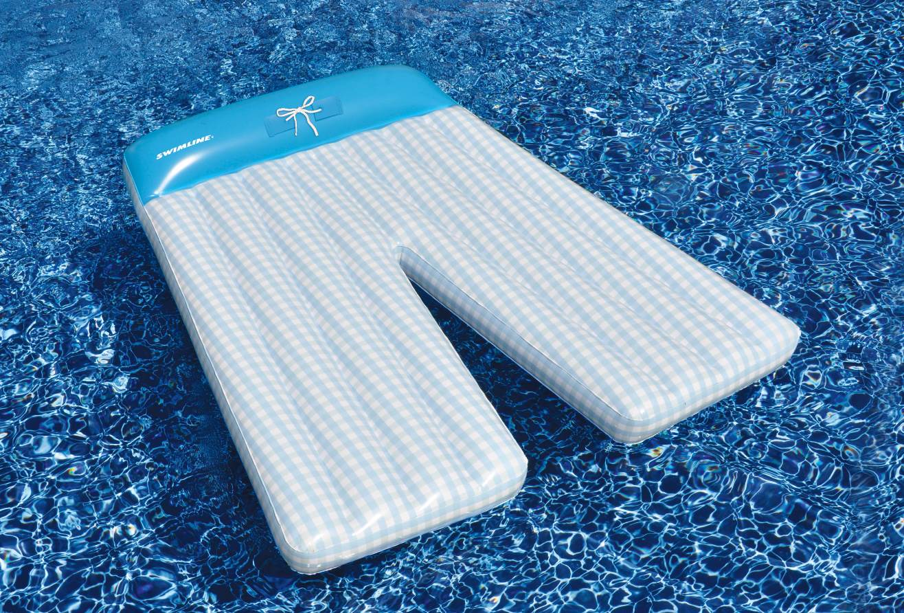 NEW Swimline 90602 Pool Fun Inflatable Shorts Double Lounger w/ 12 Volt Air Pump