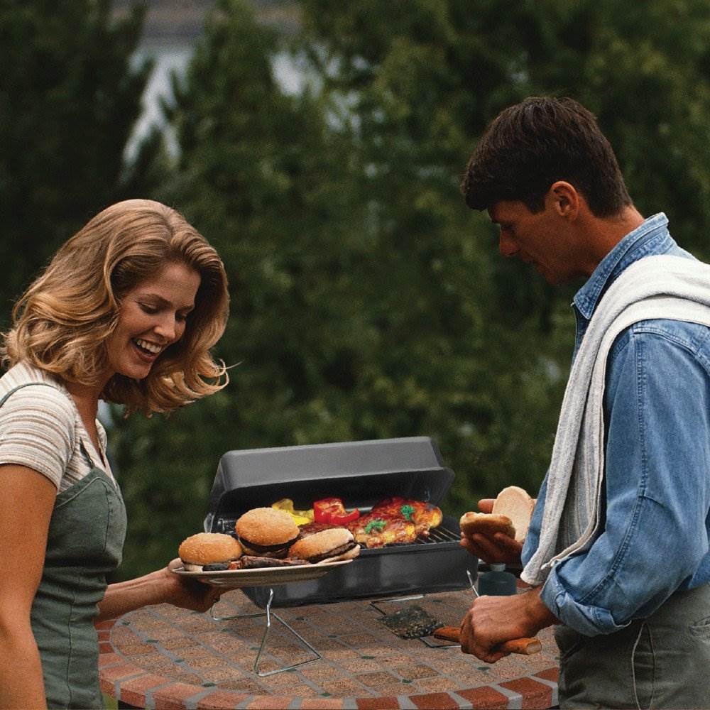 Char-Broil Table Top 11,000 BTU 190 Sq. Inch Portable Gas Grill (Open Box)