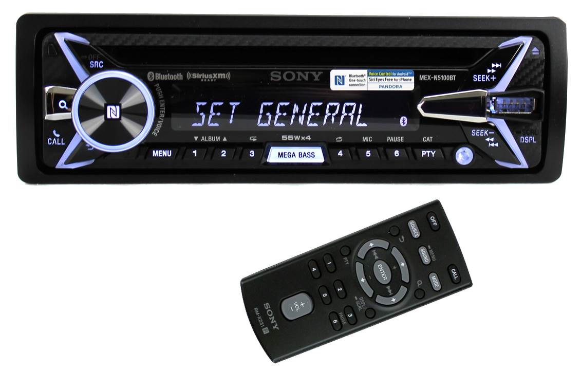 Sony MEX-N5100BT CD/MP3 USB/AUX Car Audio Bluetooth Receiver MEXN5100BT