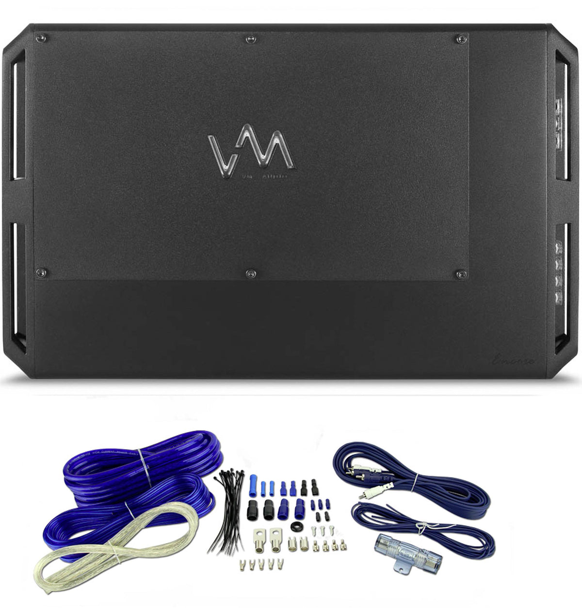 VM Audio ECD2500.1 Encore 2500W 1 Ohm Class D Amp Digital Amplifier + Wiring Kit