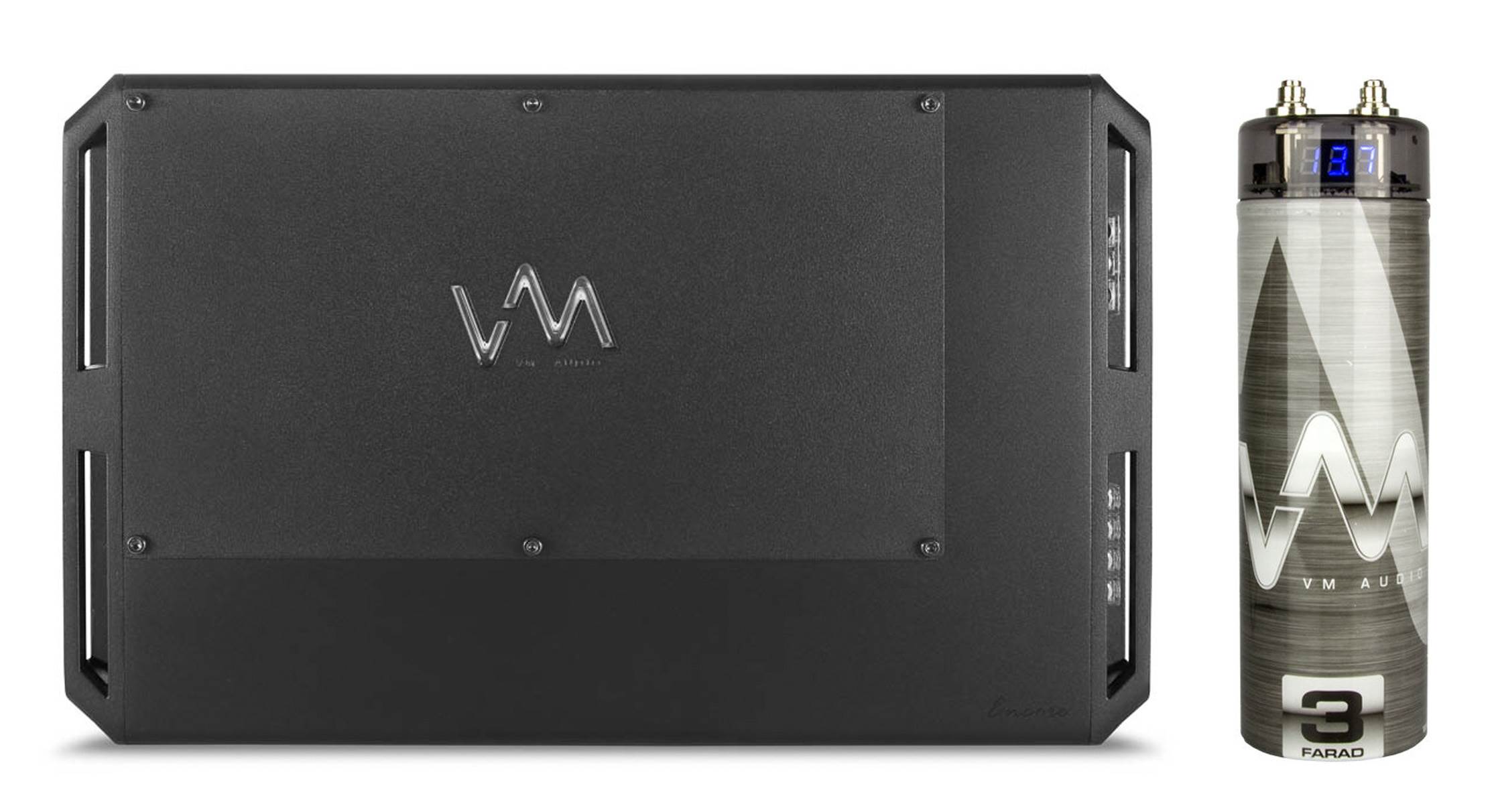 VM Audio ECD2500.1 1 Ohm Class D Amp Digital Monoblock Amplifier + Capacitor
