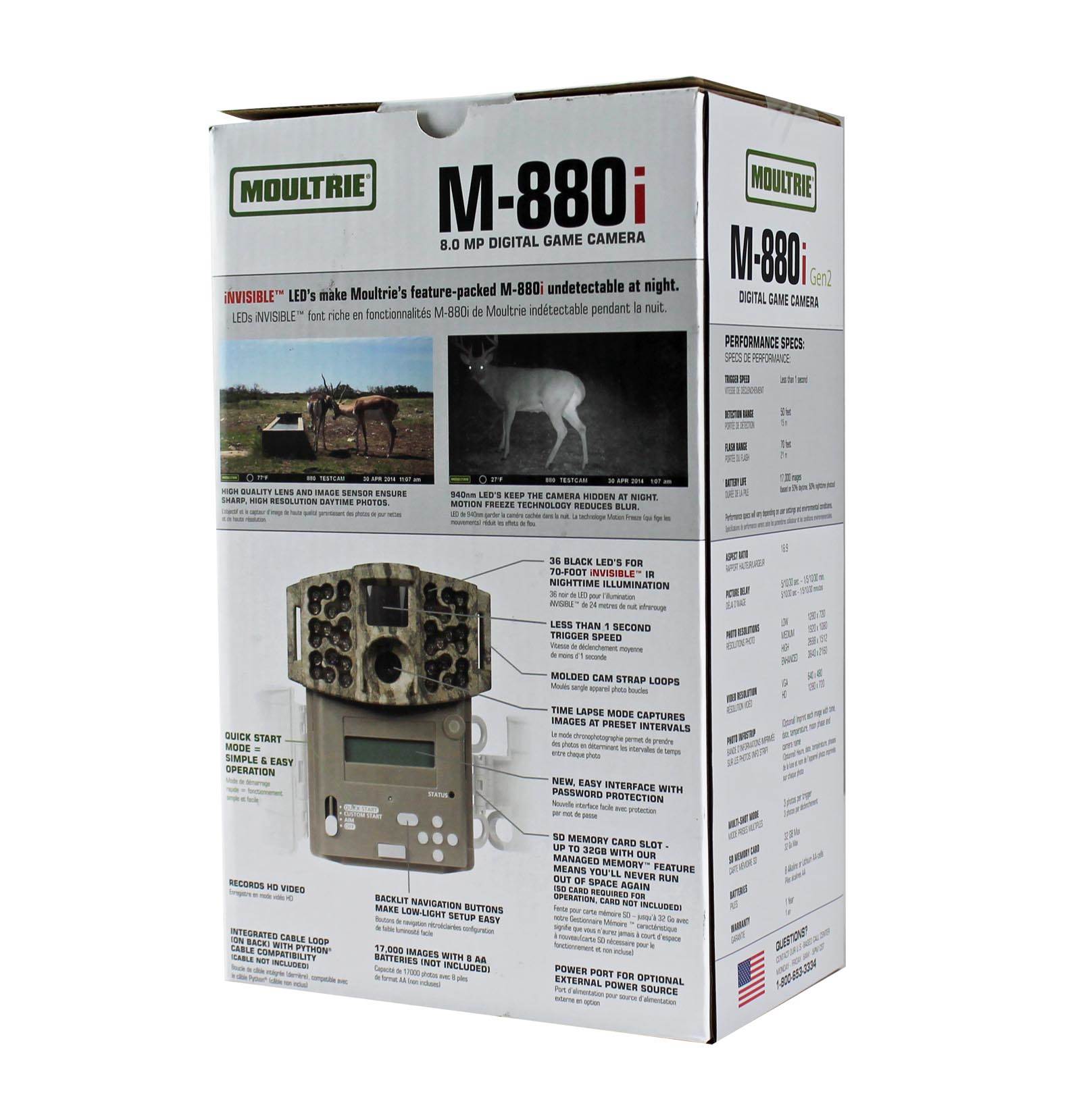 Game Spy M-880i Gen2 No Glow Invisible Infrared Trail Game Camera (Open Box)
