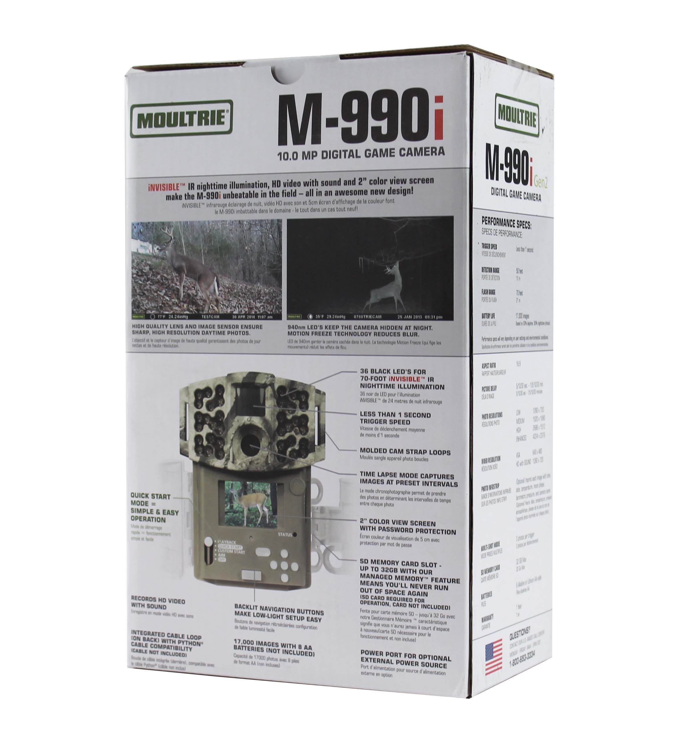 MOULTRIE Game Spy M-990i Gen2 No Glow Invisible Infrared Trail Camera -For Parts