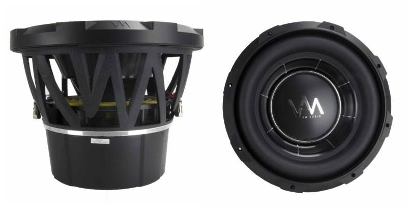 4) VM Audio ECW120 DVC Competition Subwoofer Package + ECD5400.1 Class D Amp
