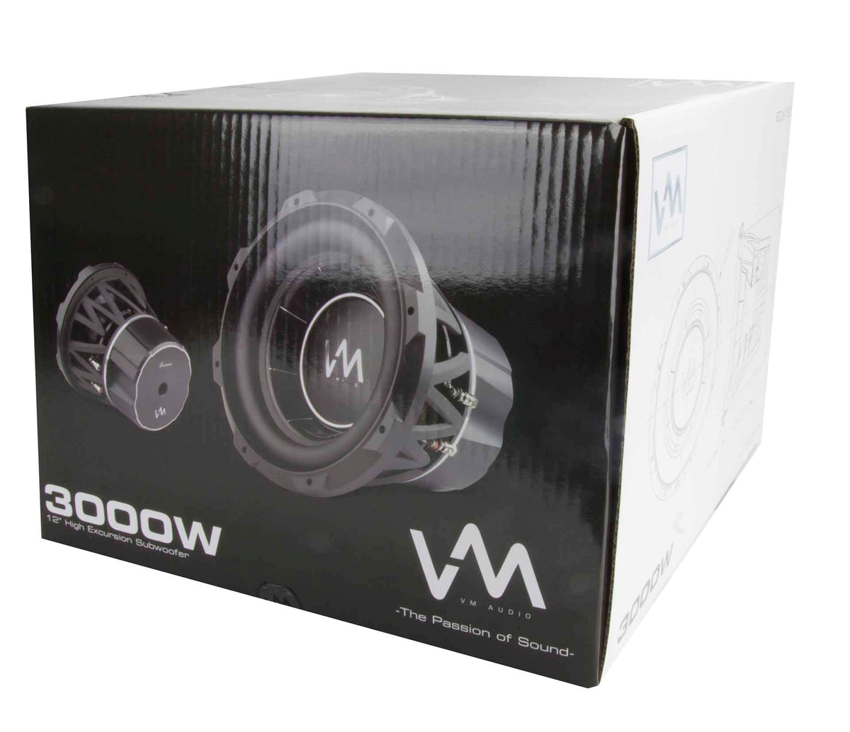 4) VM Audio ECW100 10" DVC Competition Subwoofer Package + ECD5400.1 Class D Amp