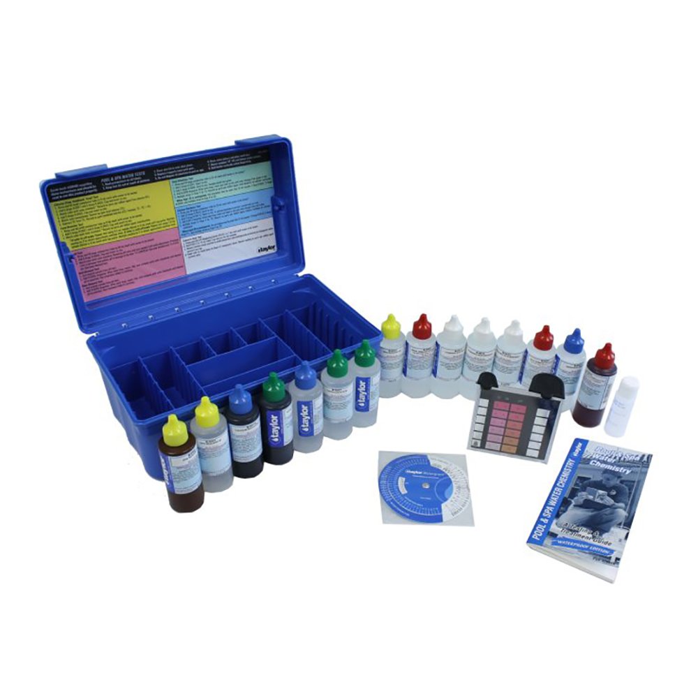 Taylor 2000 Service Complete Swimming Pool Bromine Chlorine pH Test Kit (3 Pack)