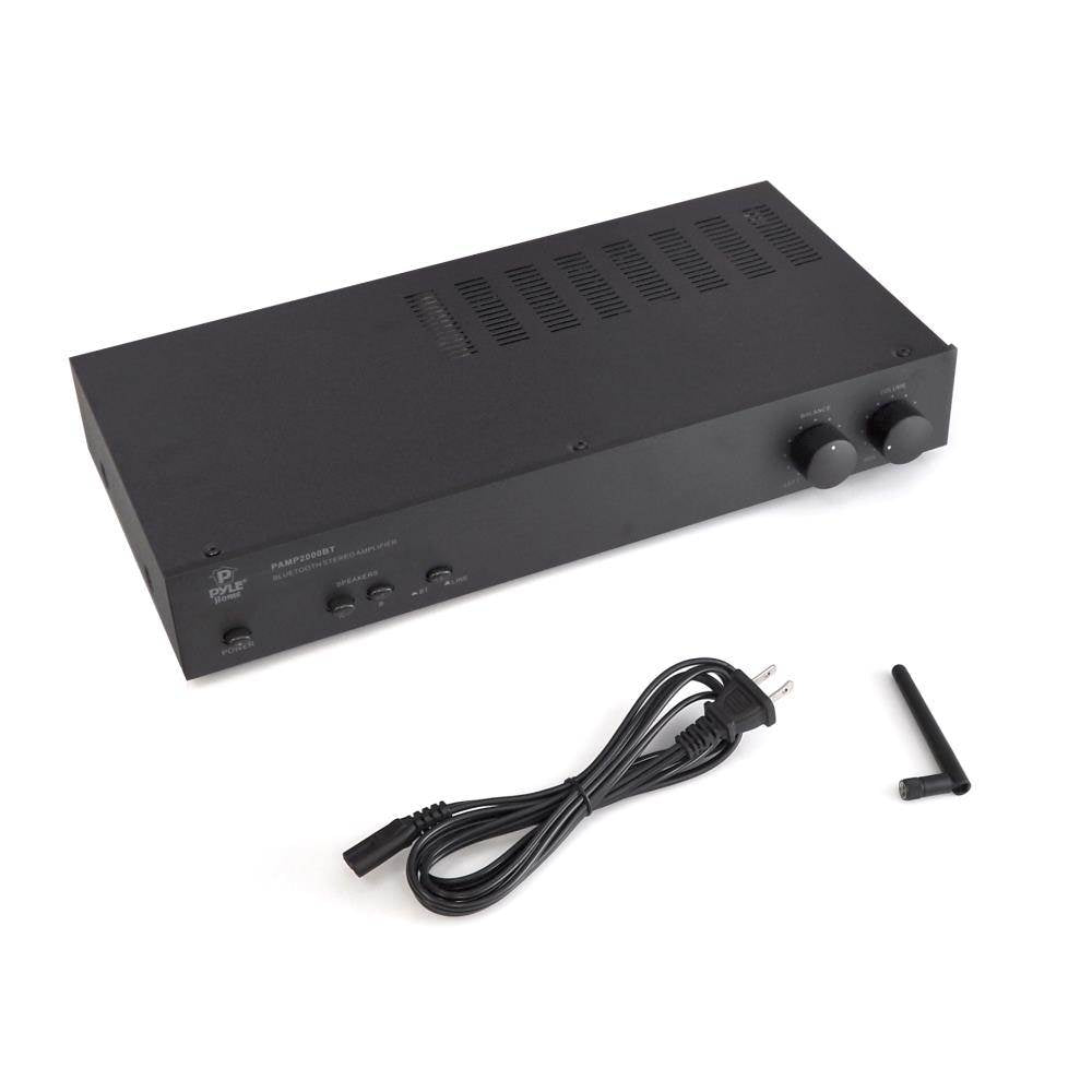Pyle Home PAMP2000BT 240W Bluetooth Wireless Stereo Amplifier Receiver (2 Pack)