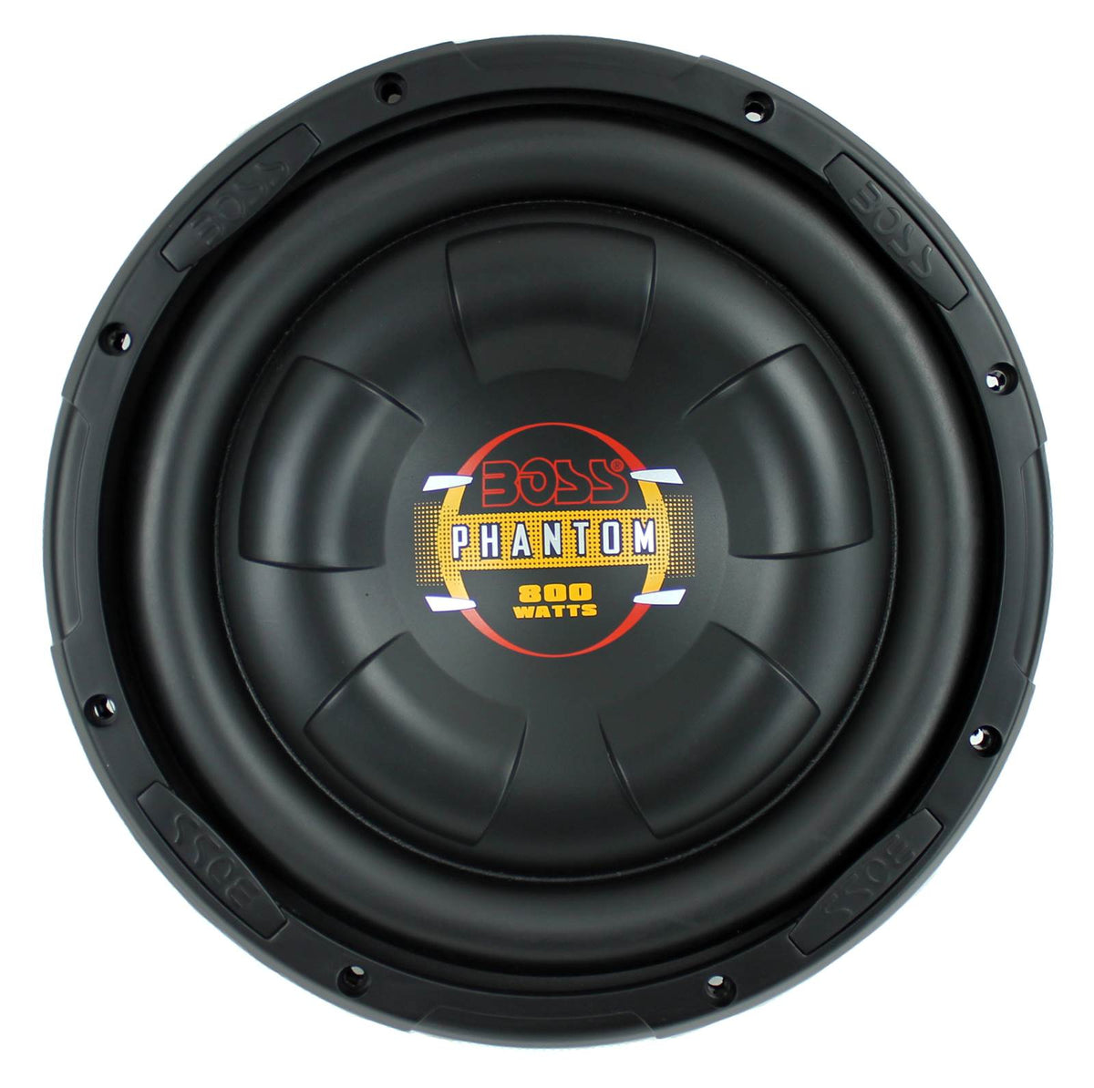 2) Boss D10F 10" 1600W Shallow Car Audio Subwoofers + 2) 10" Single Sealed Boxes