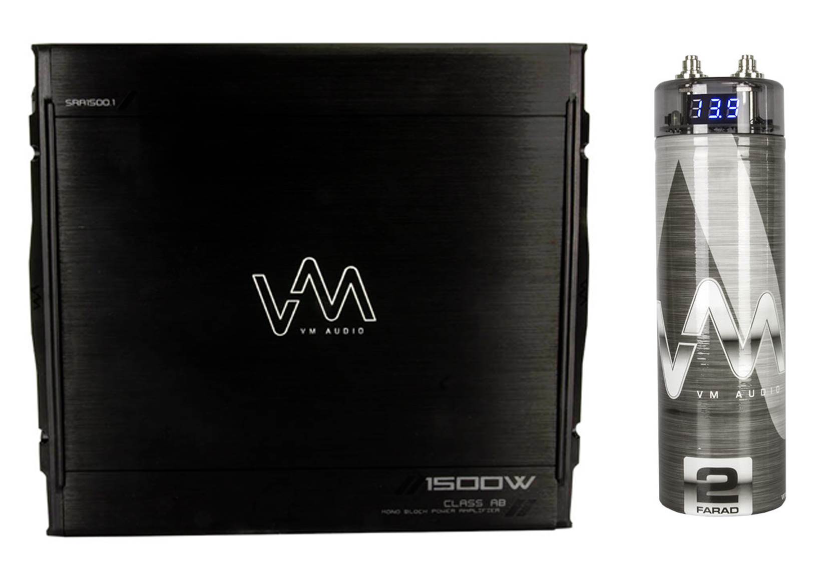NEW VM Audio SRA1500.1 1500W Monoblock Amp Car Amplifier + Remote + Capacitor
