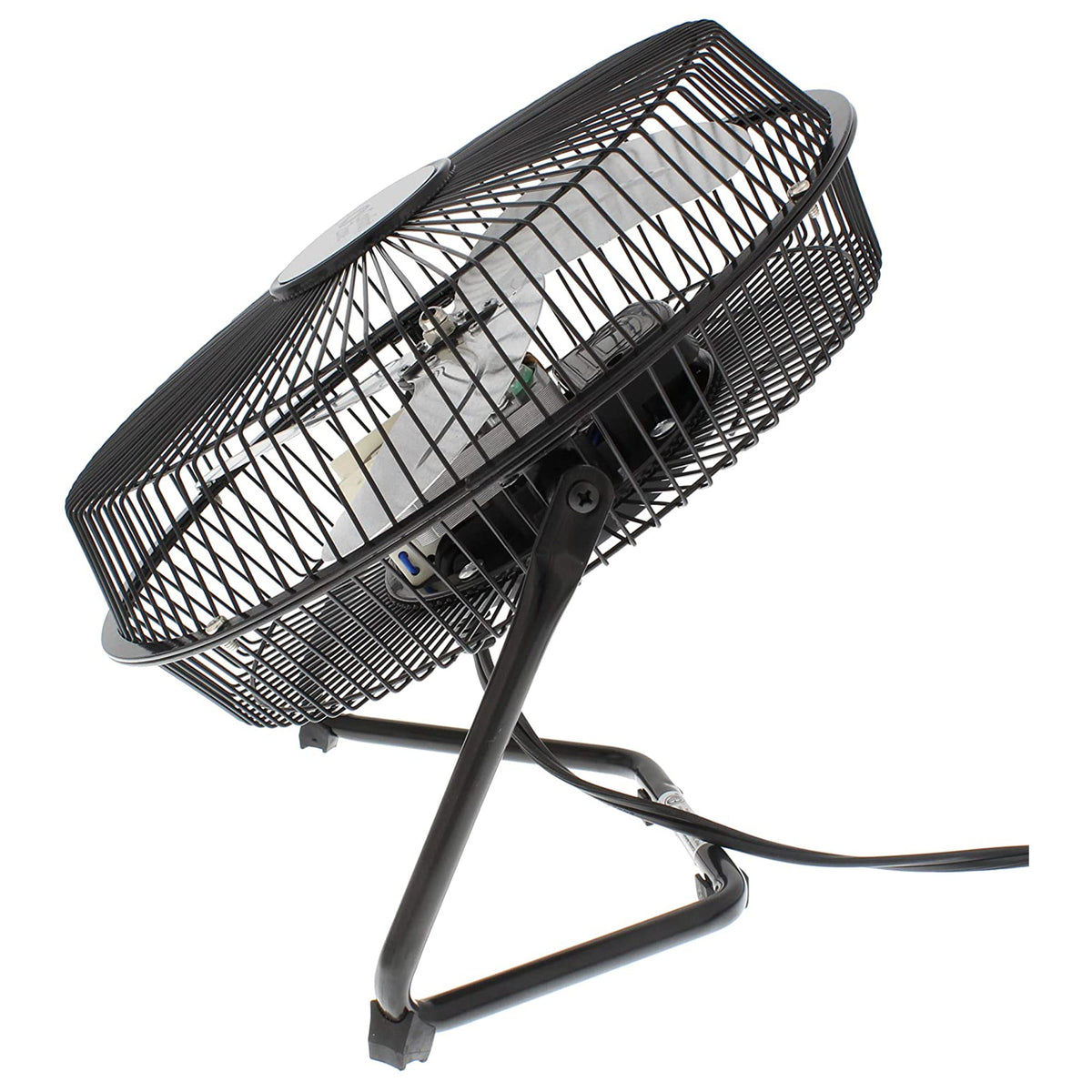Comfort Zone 9 Inch 3 Speed Portable Air Cooling Floor Fan, Black (Open Box)