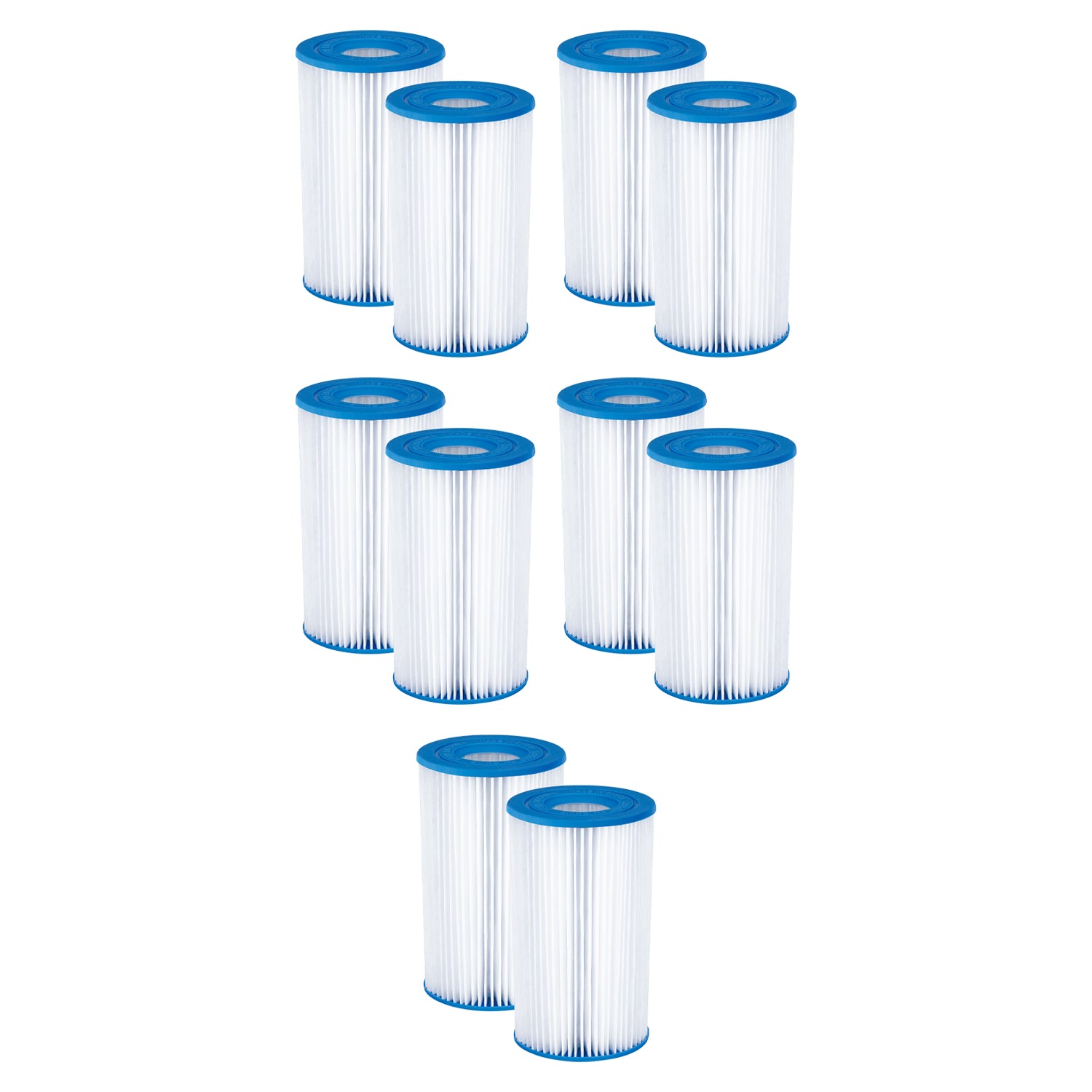 Summer Waves P57000302 Replacement Type B Pool & Spa Filter Cartridge (10 Pack) - VMInnovations