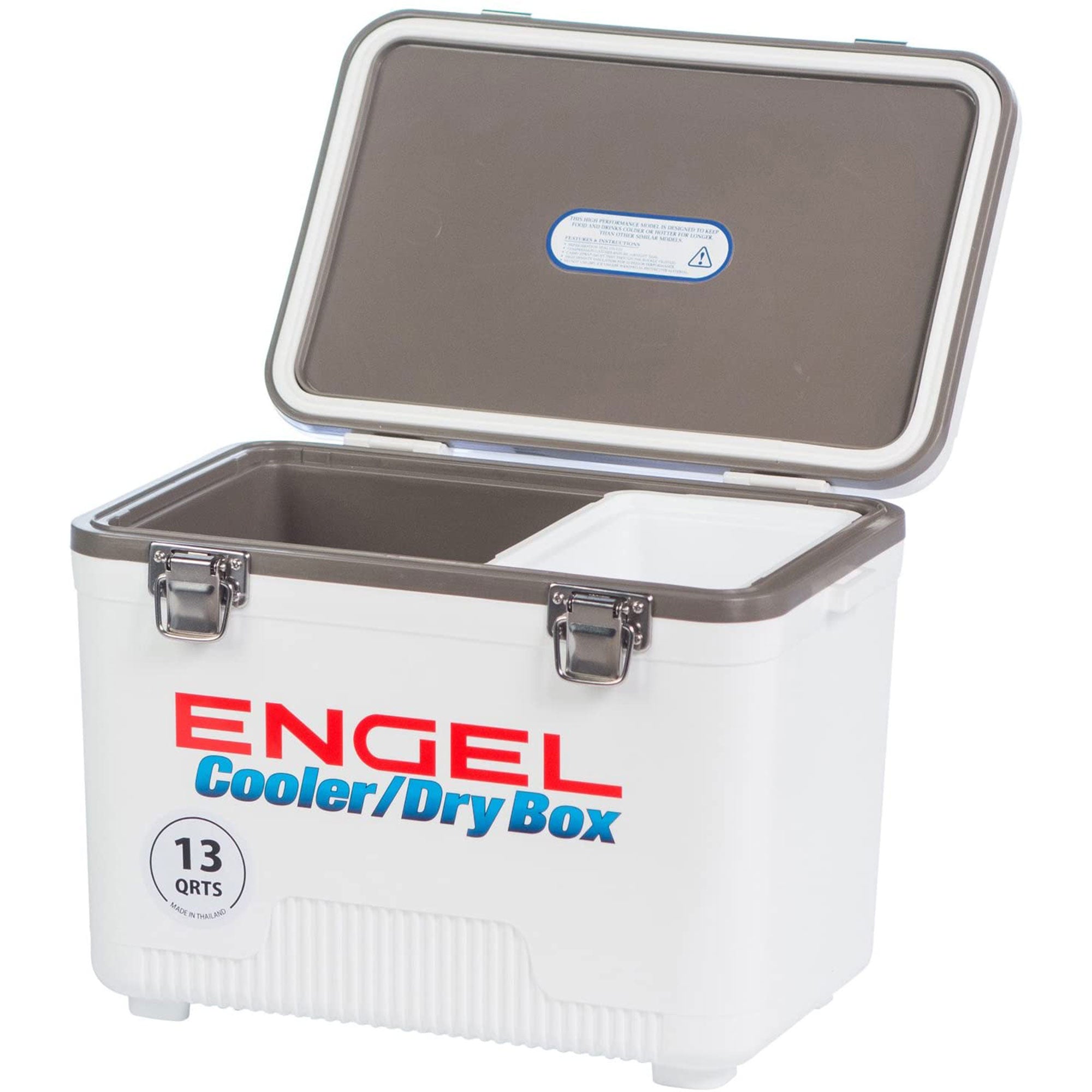 Engel 13 Quart Ultimate Leak Proof Outdoor Dry Box Cooler, White (For Parts)