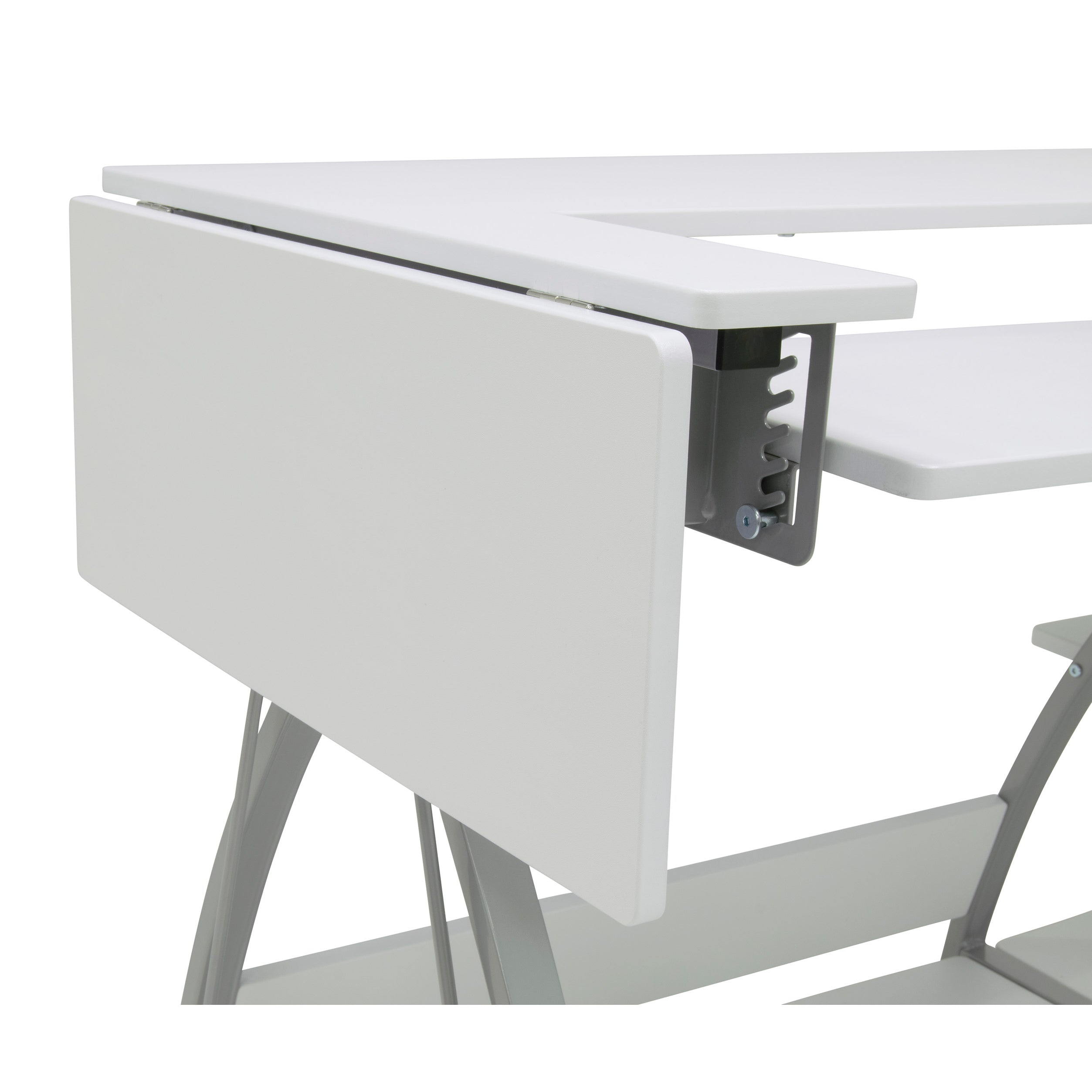 Sew Ready Venus Sewing Machine Craft Table Computer Desk, Silver (Open Box)