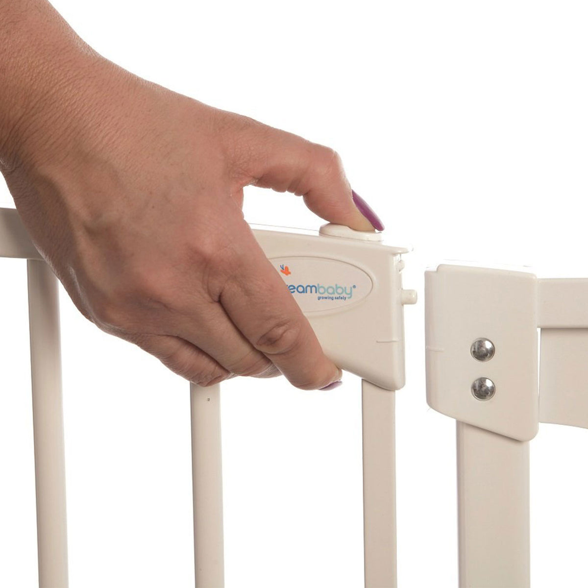 Dreambaby F160W Chelsea 28 to 32 Inch Auto-Close Baby Pet Safety Gate, White - VMInnovations