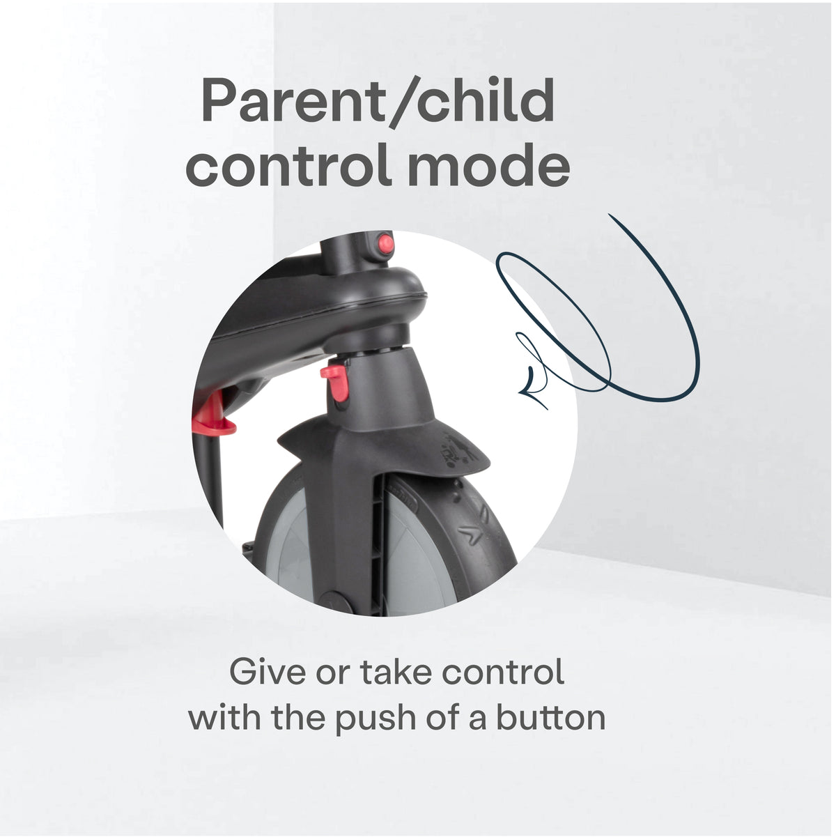 smarTrike STR7 6 in 1 Pushchair Stroller and Tricycle for 6-36 Months, Black - VMInnovations