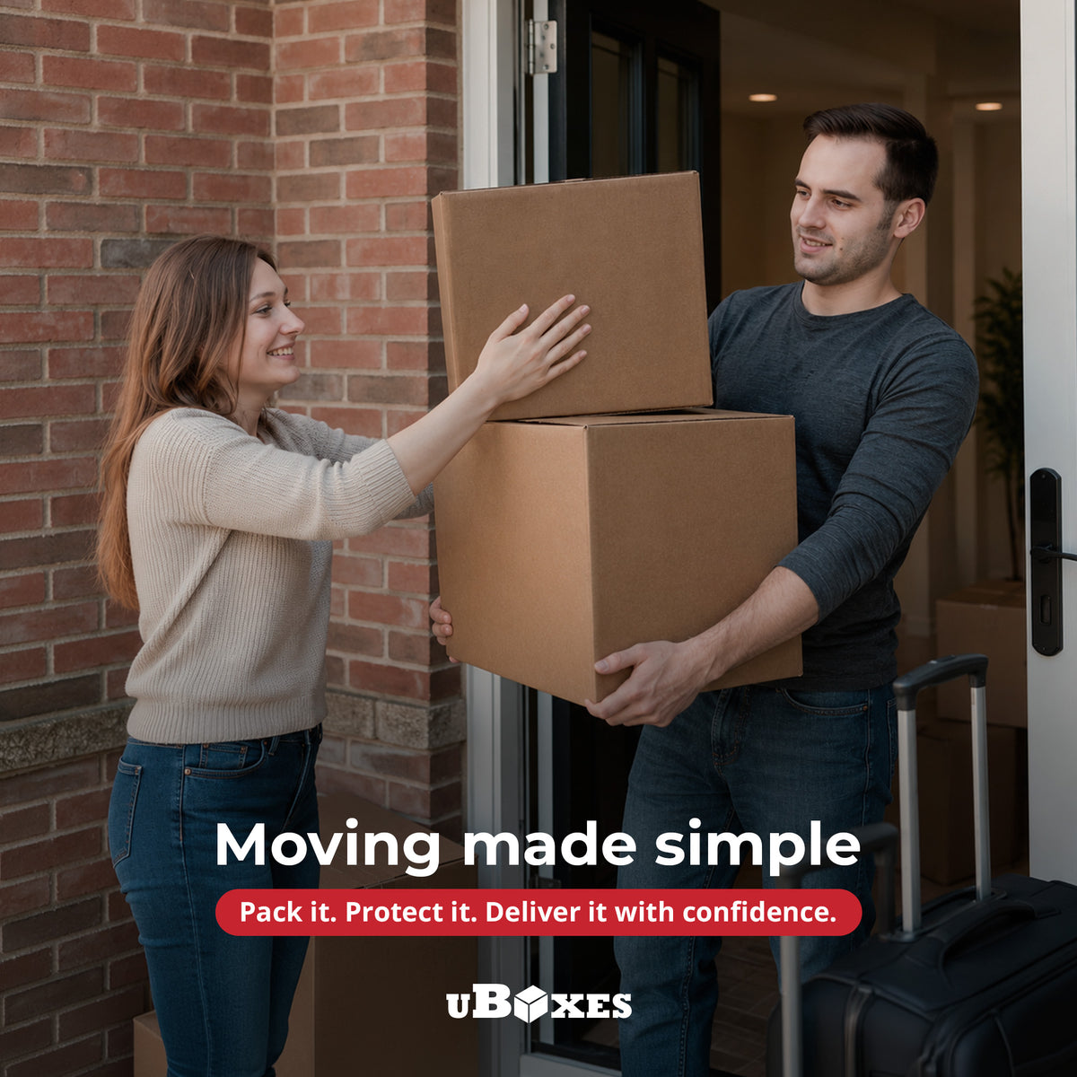 UBMOVE 2 Room Moving Kit, 30 Corrugated Cardboard Boxes with Packing Supplies