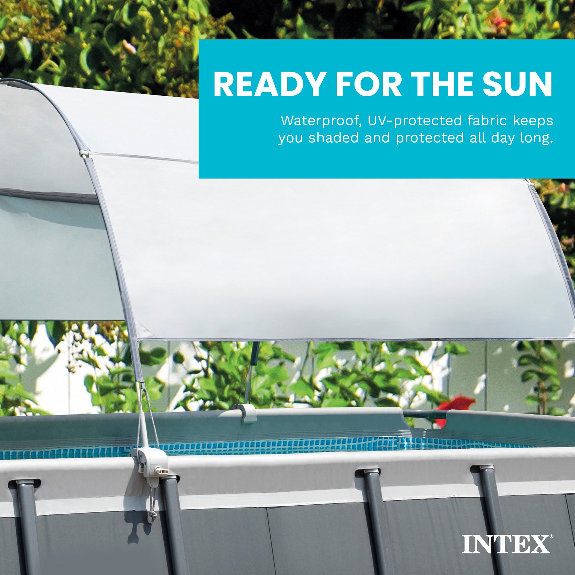 Intex 28054E Protective Canopy for 9 Ft or Smaller Rectangular Pools (Open Box)